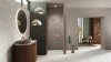 New Trendy NESTA COPPER BRUSHED drzwi prysznicowe 80 cm lewe D-0917A
